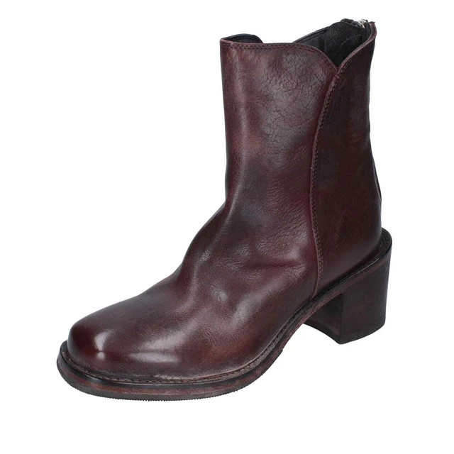 Chaussures Femme MOMA 36 Ue Bottines Brun Cuir BD637-36