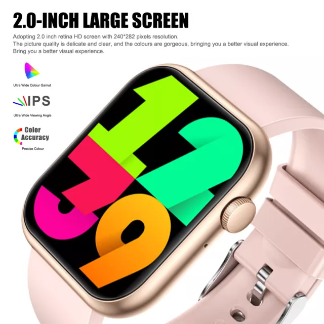 Smart Watch Bluetooth Calling Body Temperature Fitness Tracker Men Women 3