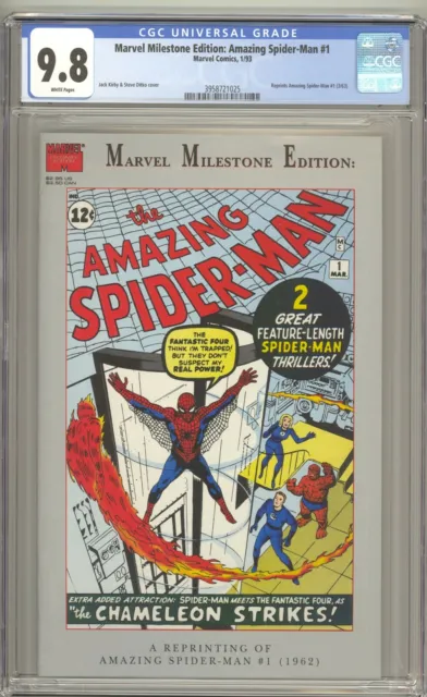 Marvel Milestone Edition: Amazing Spider-Man #1 CGC 9.8 NM/MT White Pages