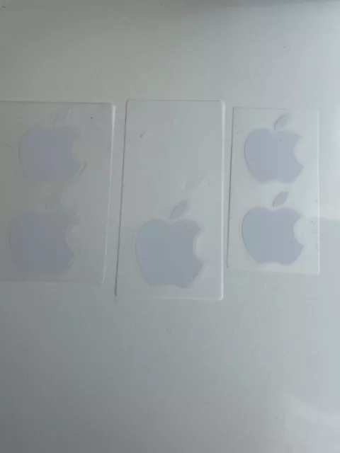 Genuine Original Apple Logo Stickers x 5