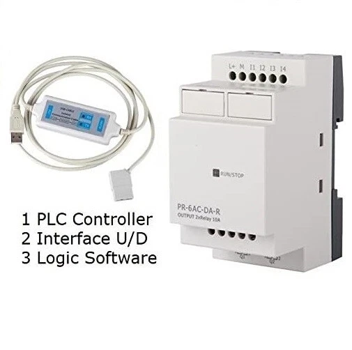 Automation Kit PLC Professional Programming Software & Hardware 12/24VDC USB