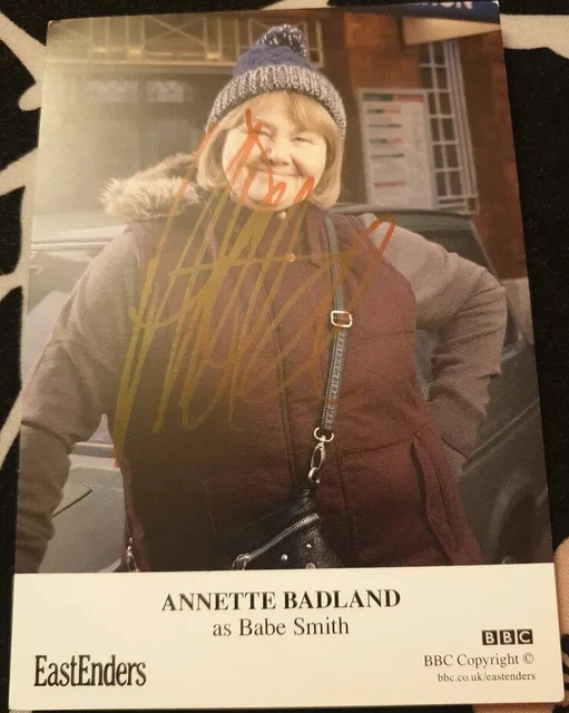 BBC EastEnders Babe Smith Signed Cast Card Annette Badland Autograph Undedicated