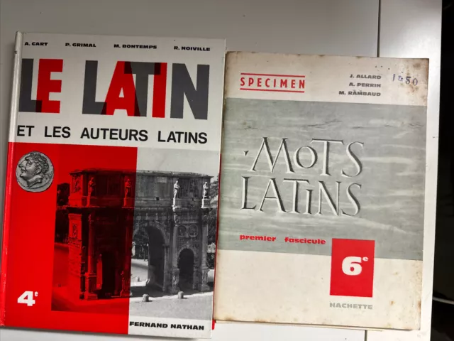 Le latin et les auteurs latins, Cart Grimal Bontemps Noiville, 4e Mots Latins