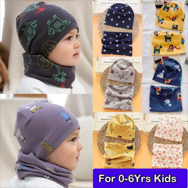 Set sciarpa tubo cappello bambini bambine tubo cappello bambino primaverile autunno berretto