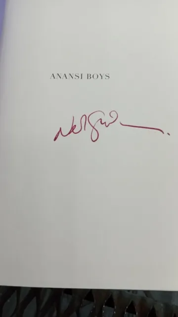 Neil Gaiman, Anansi Boys, *Signed* 