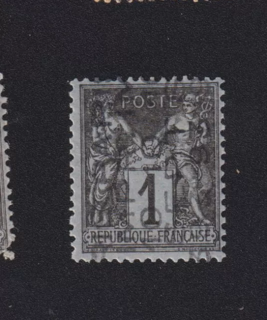 Timbre France Préoblitéré N° 11 1 c Sage oblitération 5 lignes gomme charnière K