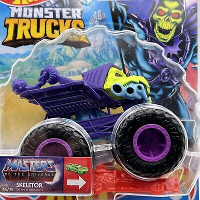 NEW! 2022 HOT Wheels Monster Trucks Masters Of the Universe Skeletor 1/ ...