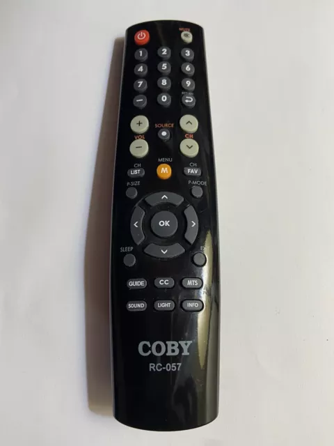Coby Remote RC-057 LEDTV5028 LEDTV3916 TFTV1925 LEDTV2916 LEDTV1926Z TFTV262
