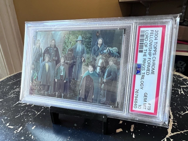 2004 Topps Chrome PSA 10 Lord Of The Rings Trilogy LOTR #19 Fellowship Formed 🔥