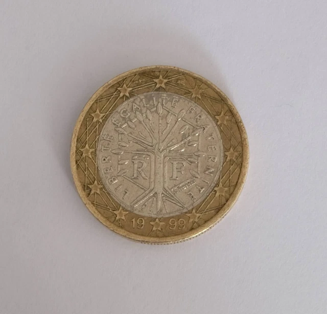 1 Euro Münze Liberte Egalite Fraternite 1999 Fehlprägung Erkennen 1 EURO MÜNZE Liberte Egalite Fraternite Frankreich 1999 France Coin