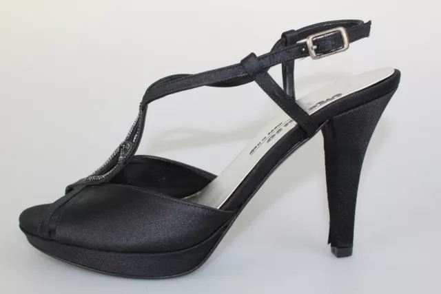 scarpe donna MELLUSO 36 sandali nero raso DP582