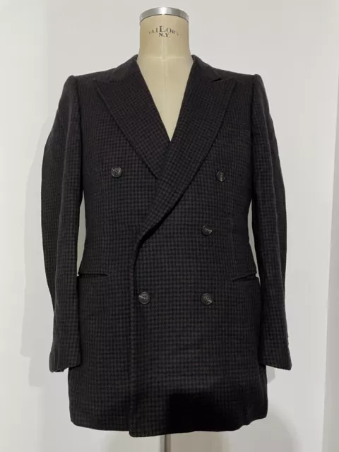 CHRISTIAN DIOR MONSIEUR PARIS blazer giacca doppio petto wool lana size 48