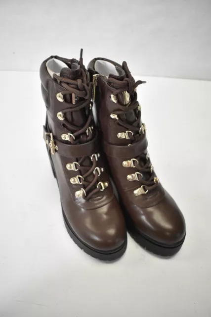 Guess Canaly Platform Womens Combat Boots Dark Brown Size 7 Medium Width 2