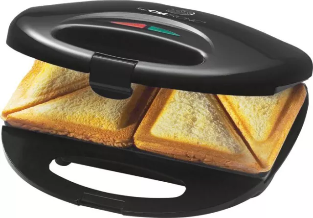 Clatronic Sandwich-Maker schwarz Sandwichtoaster Sandwichmaker Toaster Backampel