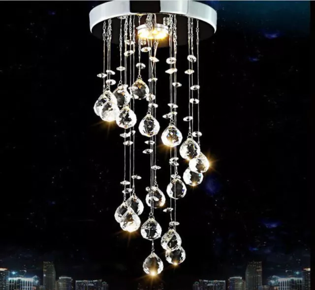 Chandelier Style Ceiling Light Shade Droplet Pendant Acrylic Crystal Bead Luxury