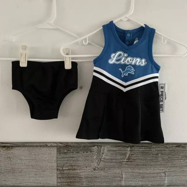 Detroit Lions girls cheerleader outfit size 12 Months NWT (F1)