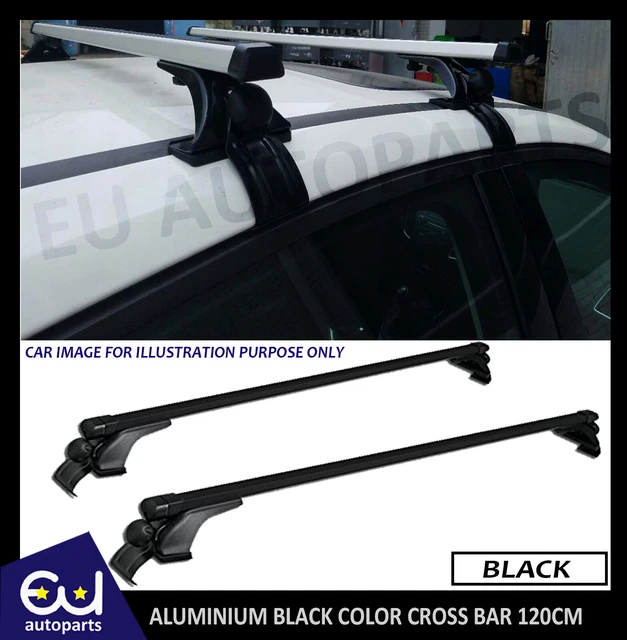 Barres de toit transversales pour Mitsubishi ASX 2010-2021 en Alu noir
