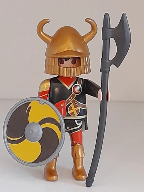 PLAYMOBIL PERSONNAGE GUERRIÈRE viking pour chevalier château moyen âge