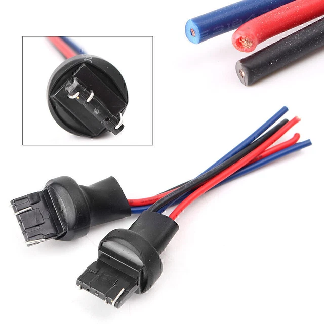 7443 7444NA MALE Adapter Wiring Harness Socket For Headlight Fog Light