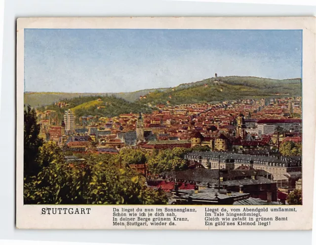 Postcard Beautiful View of Stuttgart City in Germany
