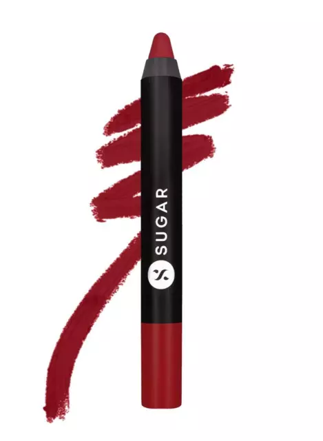 Sugar Cosmetics - Mate Conforme Enfer - Crayon Rouge à Lèvres -10 Cerise Darling