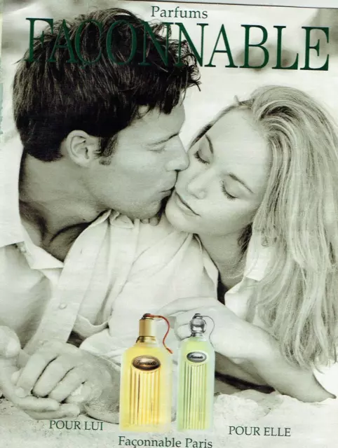 publicité Advertising  0123 2000  Façonnabl pour lui pour elle   parfums