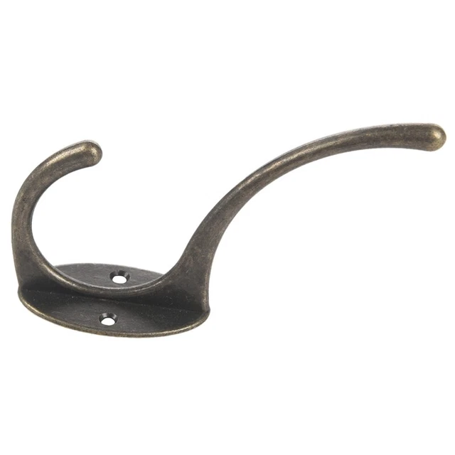5X(Retro dress hook coat racks metal coat hooks Hat wall hook  I4N7)aa 3