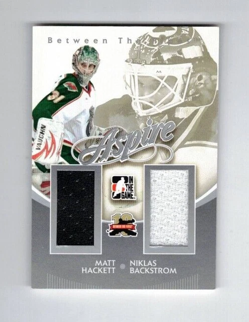 2011-12 Between The Pipes Aspire Jerseys Silver #AS13 Hackett/Niklas Backstrom