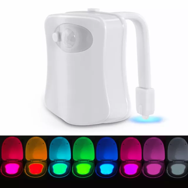 8 Colors LED Toilet Bathroom Motion Night Light Au Stock