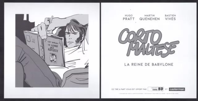 Pratt / Vives . 1 Ex-Libris Corto Maltese . 2023 . Canal Bd . ( K18 )