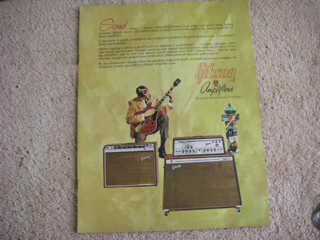 Gibson Amplifiers Catalog Late All-Transistor 1960s Musical Instruments Titan