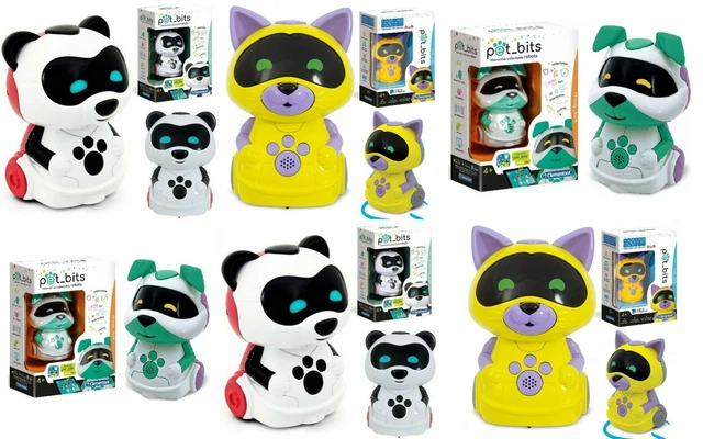 Digi-Bits Interactif Robot Chat Chien Panda Jouets Cadeaux Noël Neuf Enfants