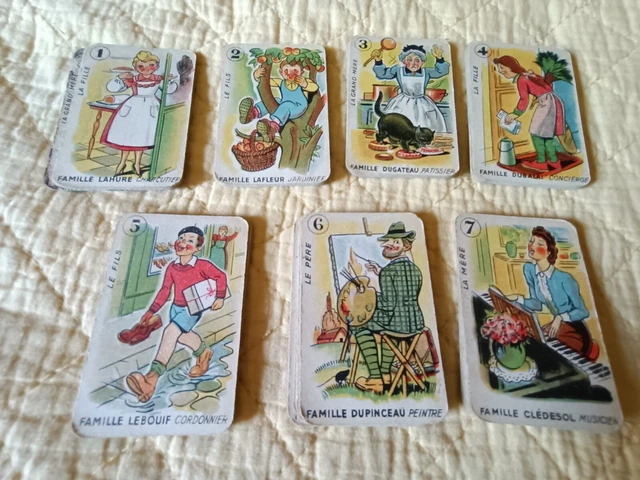CARTES ! JEU de 7 Familles ! ancien ! Métier ! EUR 6,00 - FR