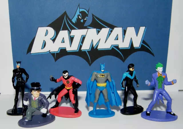 Batman Superhero Figure Toy Set 0f 12 w/ Catwoman, Joker, Robin, Nightwing Etc 2
