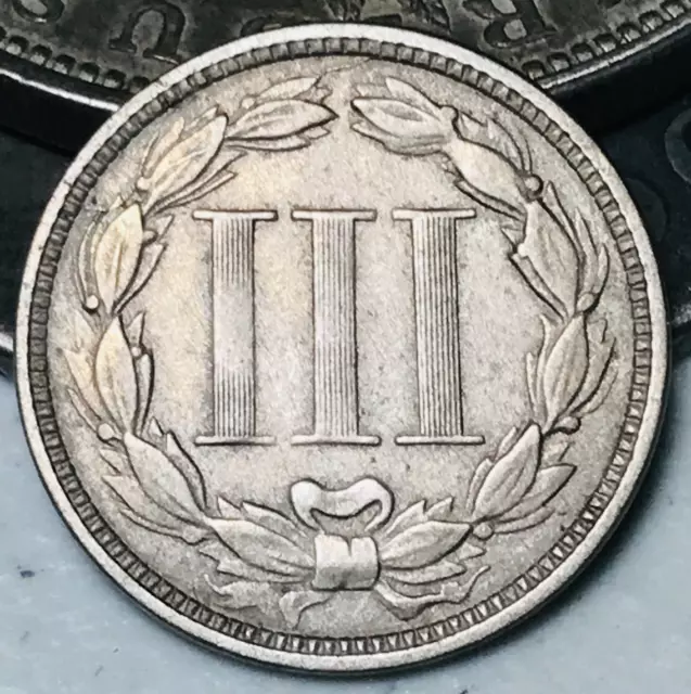 1868 Three Cent Nickel Piece 3C Ungraded Choice US Type Coin CC20982
