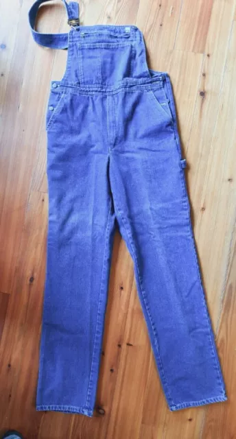 Jeans Latzhose Herren, blau, Knöpfe am Bund rechts und links