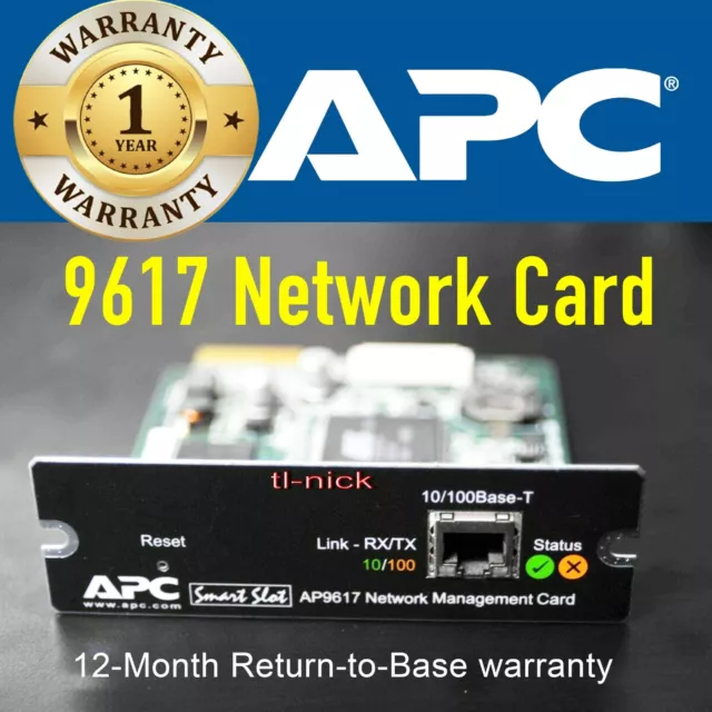 APC AP9617 10/100Mbps WEB SNMP UPS Network Management Card w/ 12-Month Warranty
