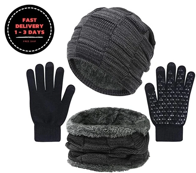 guantes para el frio bufandas de hombre mujer gorros de invierno chalina juego