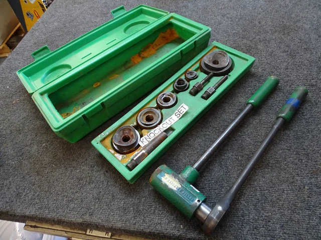 Greenlee 1904/ 1906 Ratchet Knockout Driver Punch Set