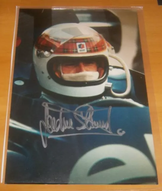 AUTOGRAPH Jackie Stewart HAND Signed Formula One Photo XXL Photo Handssigned F1