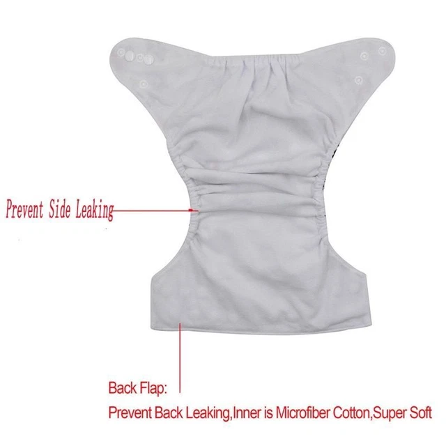 Cloth Diaper Baby Adjustable Cover Soft Suede Washable Nappy Reusable Waterproof 6