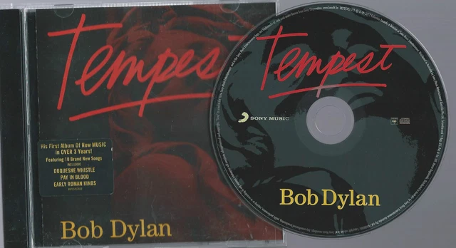 BOB DYLAN     "Tempest"    2012 Columbia CD