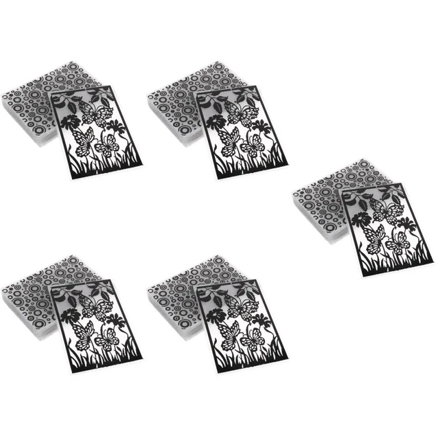 Set 3 Stencil Per Decorazione Torte: Motivi Floreali E Bordi – In Plastica Alimentare, Riutilizzabili
