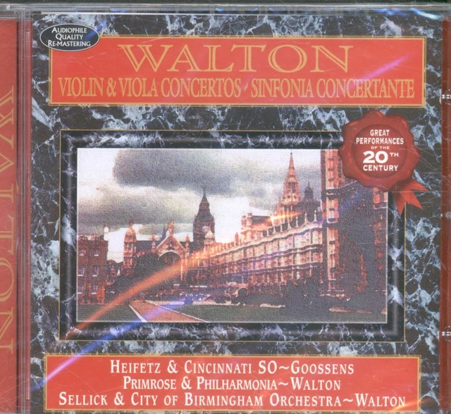 AMSC604 Various Artists Walton - Violin and Viola Concertos Etc CD Europe Avid