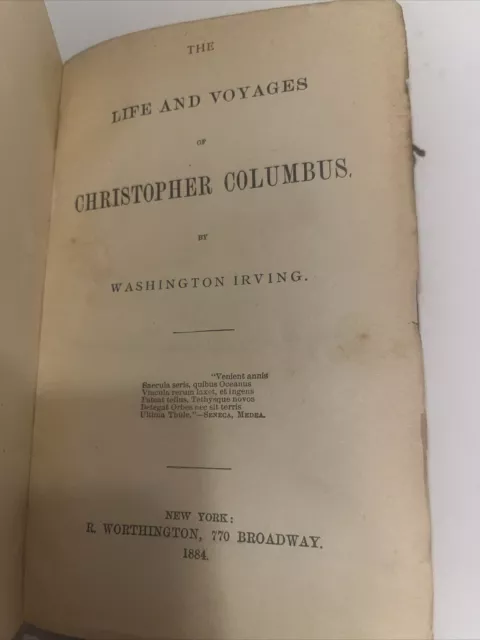 The Life and Voyages of Christopher Columbus, 1870