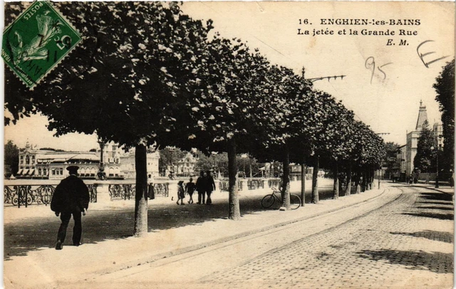CPA  Enghien-les-Bains - La jetée et la Grande Rue  (290593)