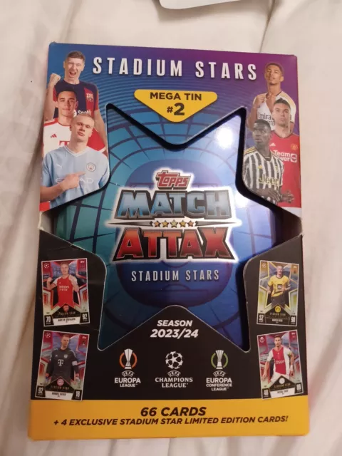 Topps Match Attax Uefa Football Auto Stadio Stelle Mega Latta #2 2023/2024 23-24.