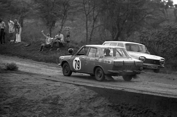 Photo Ancienne Volvo 142 1973 – Voiture De Rallye WRC, Tirage Original, NEUF