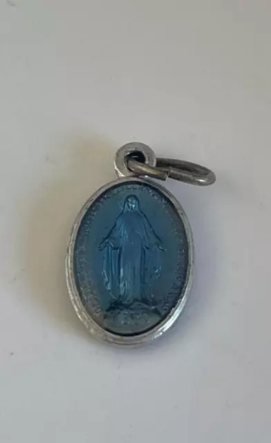 Ancienne Medaille Religieuse Vierge Marie Priez Pour Nous