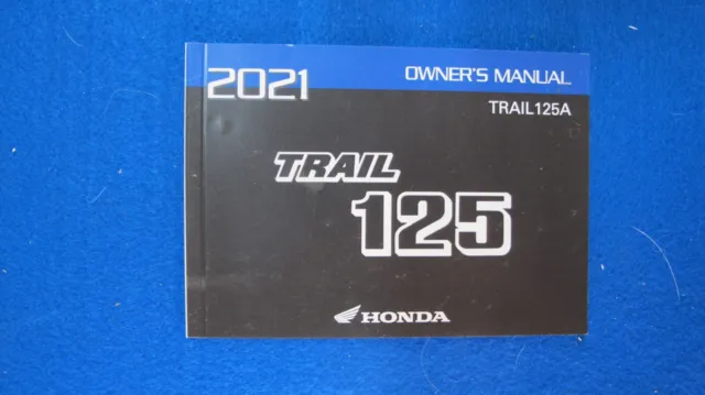 Honda 2021 TRAIL 125A New Old Stock Original Owners Manual F425